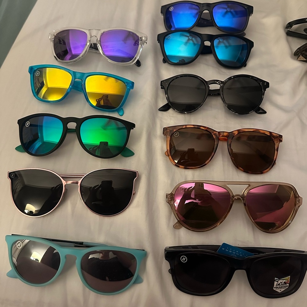 11 pairs of Blenders sunglasses. One brand new most lightly used